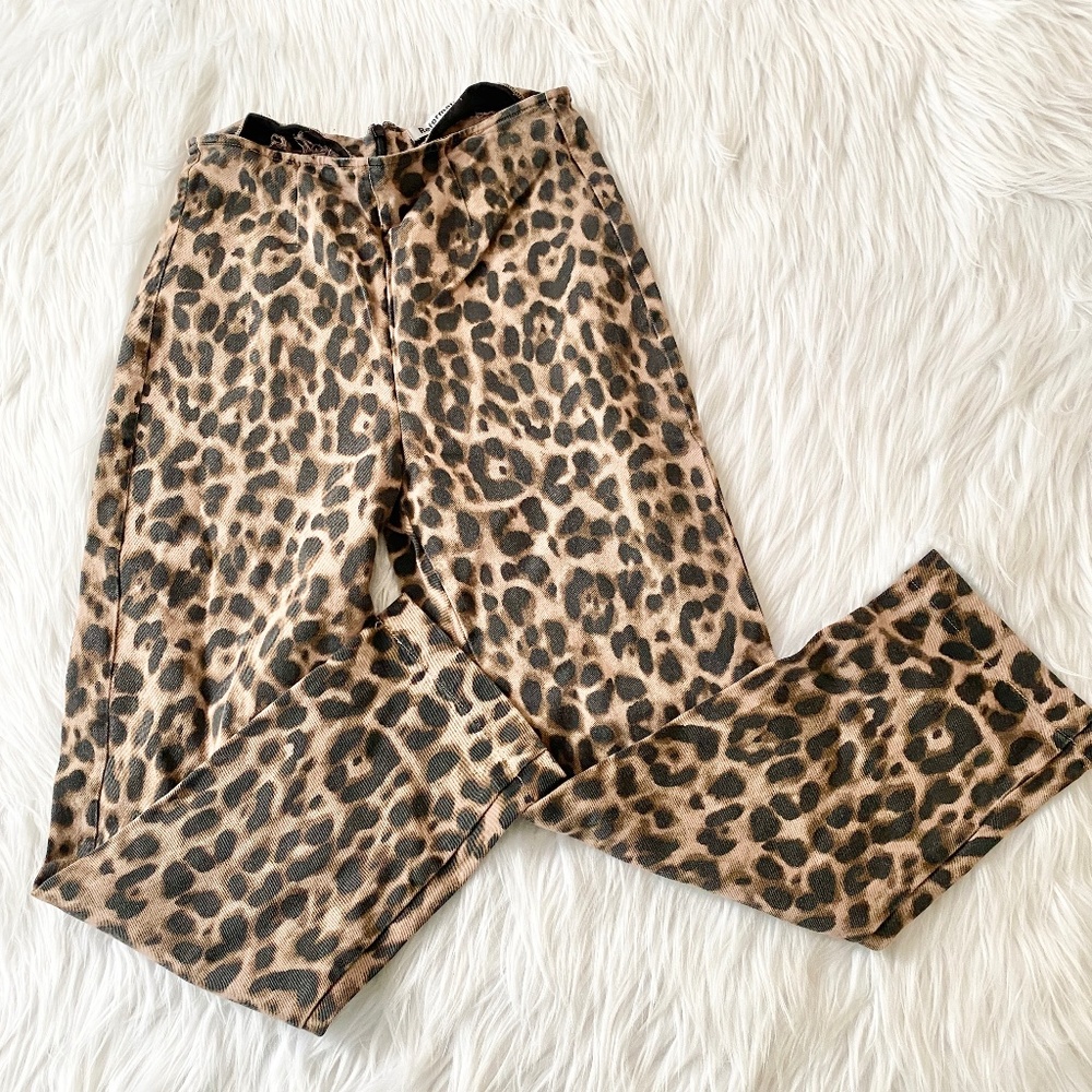 Reformation Animal Print Skinny Pant